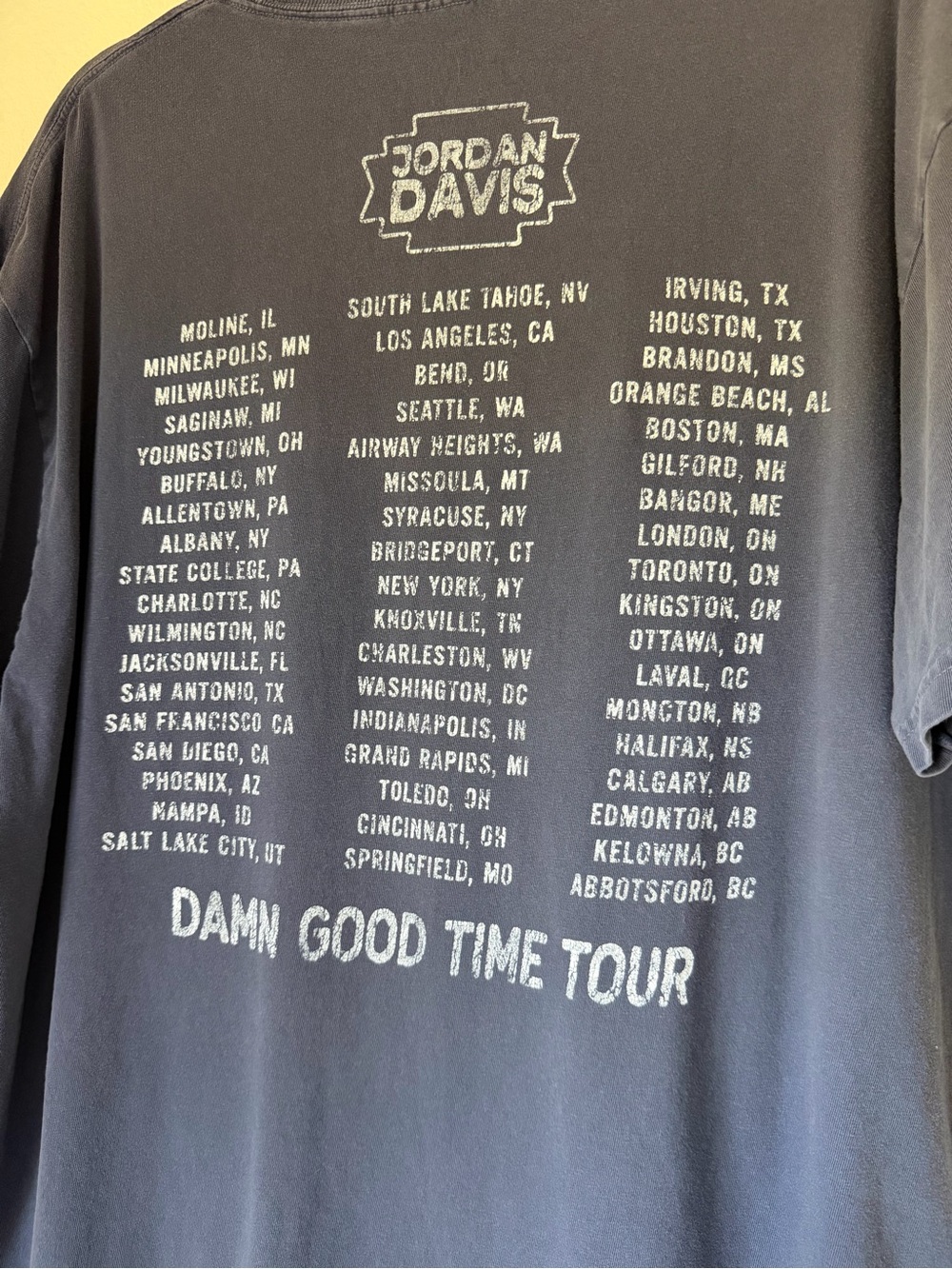 Jordan Davis Tour Concert Tee, Size XL - Picture 4 of 7
